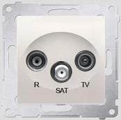 Kontakt-Simon SIMON54 RTV/SAT antenos lizdo kremas - DASP.01/41