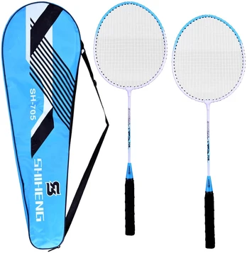 Badmintono raketės su dėklu (1 vnt.)