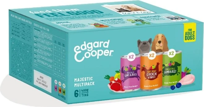 Edgard Cooper - Multipack Chicken/Game/Lamb - 6x400g