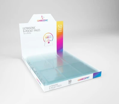 GAMEGENIC plastikiniai dangteliai 9 kortelėms TOP-LOADING, 50vnt