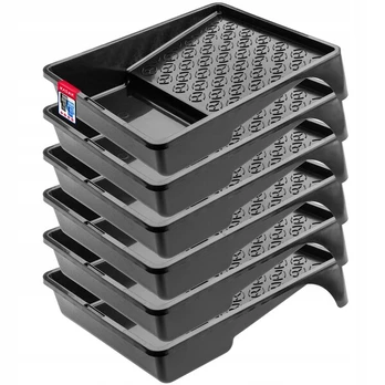 6 didelės juodos dažymo vonelės 255x330 mm