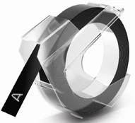 Dymo tape 9mm 3m Glossy, black | 520109 kaina