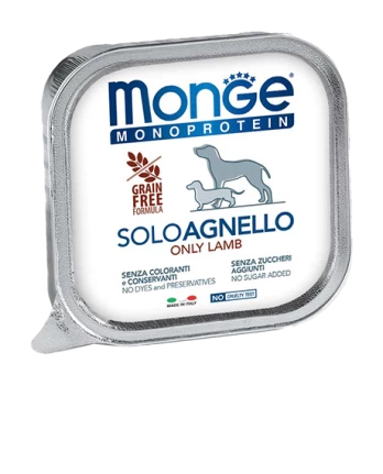 Monge Solo konservai šunims su ėriena, 150 g