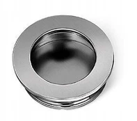 Zamak flush pull handle B224 round chrome