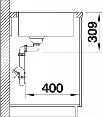 Plautuvė BLANCO ARTAGO 6-IF/A SteelFrame 521767