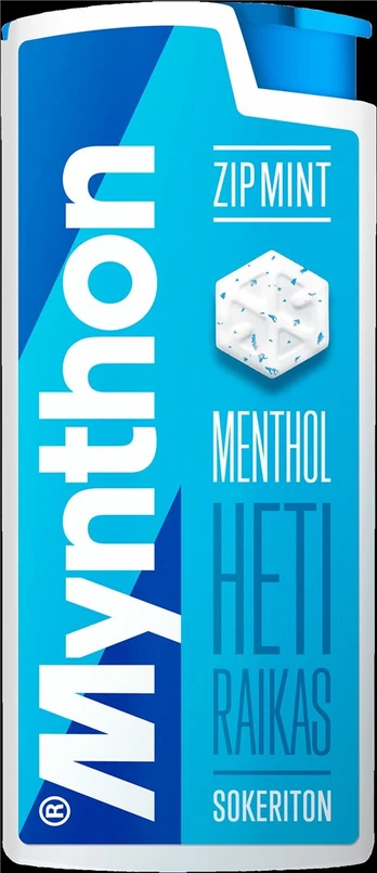 Pastilės MYNTHON ZIP MINT Menthol, 30 g.