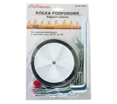 Papildomas ratukas CarCommerce, plastikas, balta/juoda, 12", 2 vnt.