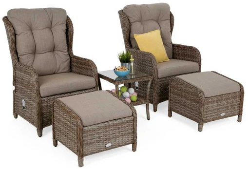 Lauko baldų komplektas Sofia, Ginger / Brown Melange