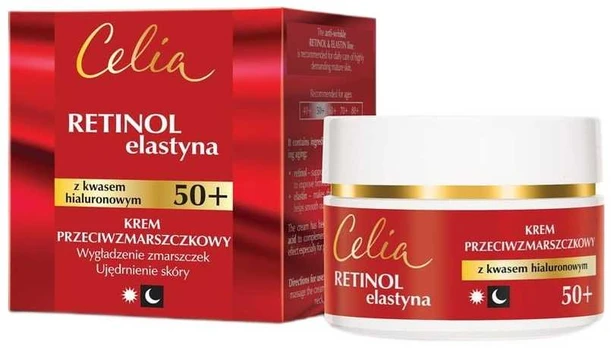 Celia Retinol Elastyna kremas nuo raukšlių 50+ 50ml