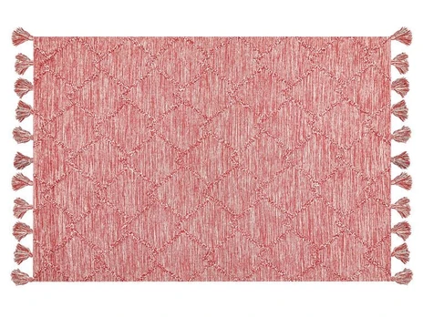Kilimas vidaus Beliani Nigde, raudonas, 200 cm x 140 cm