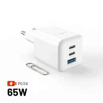 Įkroviklis Fixed Mini 1x USB-A 2x USB-C 3.25 A (FIXCG65M-2C1A-WH)