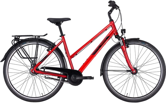 Dviratis 28' Pegasus Solero SL 8 trapez 8g raudonas