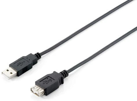 Kabelis USB Equip USB-A - USB-A 3 m Juodas (128851)