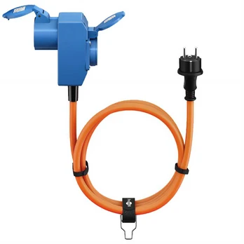 Adapteris kabelis Schuko na CEE 16A i Schuko 90st 1,5m