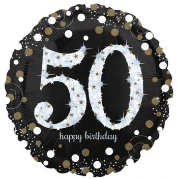 Amscan Folieballon 50 år Sparkling