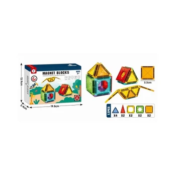 Magnetinis konstruktorius 3D Paukščių lesyklėlė, 12 vnt