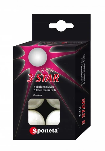 SPONETA TURNYRAS *** Stalo teniso kamuoliukai - 6 vnt.