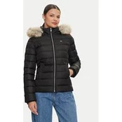 Tommy Jeans Pūkinė striukė Basic DW0DW18312 Juoda Slim Fit