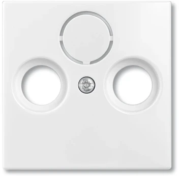 ABB-basic55 Antenos lizdo dangtelis, matinės baltos spalvos, 1 modulis