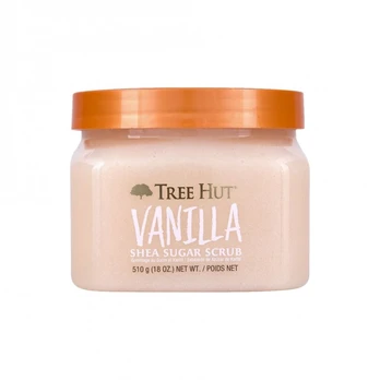 TREE HUT VANILLA SHEA SUGAR kūno šveitiklis, 510 g