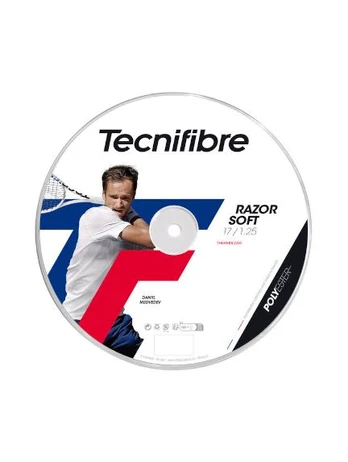 TECNIFIBRE BOB 200m RAZOR SOFT 1.25 stygos teniso raketei