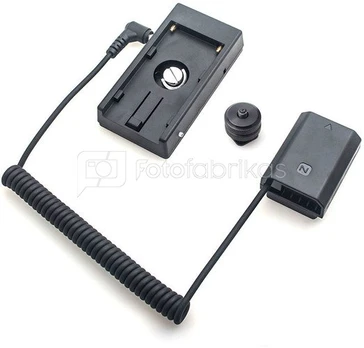 Caruba Sony NP FZ100 full decoding Dummy battery + F970 battery gusset (spring cable)