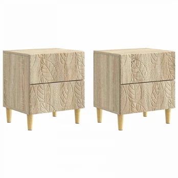 Naktinis staliukas 2 pcs Sonoma ąžuolas 43 x 34,5 x 48 cm