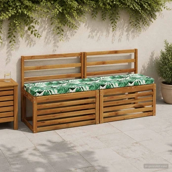1 dalies suoliuko pagalvė VUGHT 100% poliesteris Lapų raštas