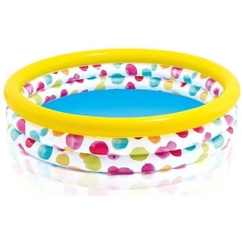 Pripučiamas baseinas Intex Rainbow, 168x38 cm