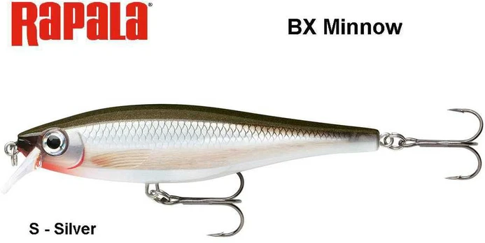 Vobleris Rapala BX Minnow BXM Sidabrinis