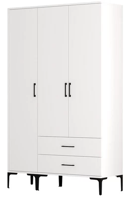 Spinta Kalune Design Kumsal ST, balta, 47.5 cm x 120 cm x 201.4 cm