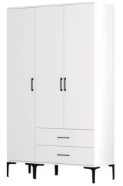Spinta Kalune Design Kumsal ST, balta, 47.5 cm x 120 cm x 201.4 cm kaina