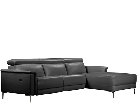 Sofa reglaineris Loft24 Lund, juoda