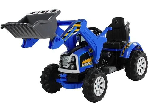 Žaislinis akumuliatorinis traktorius LEAN Toys Excavator, mėlyna