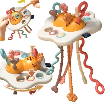 WOOPIE BABY sensorinis žaislas Montessori dantų barškutis Daugiafunkcis NSO
