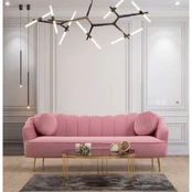 Trivietė sofa Istiridye-Rose Dulkėta rožė kaina