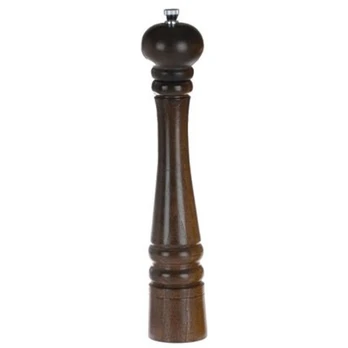 Pipirų ir druskos malūnėlis, medinis, 33 cm Ruda