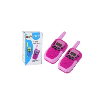 Lean Walkie Talkie Walkie Talkie Rožinė, Range 3km, For Children