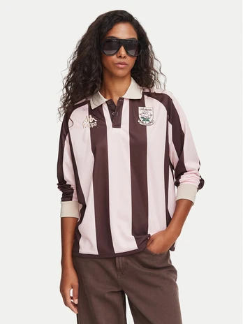 Kappa Polo marškinėliai 311U77W Rožinė Oversize