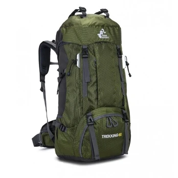 Turistinė kuprinė RG Trekking 60 (50L + 10L) Khaki Green