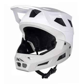 Šalmas FORCE Drop Downhill // dydis: L-XL (58-61 cm) (balta/pilka)