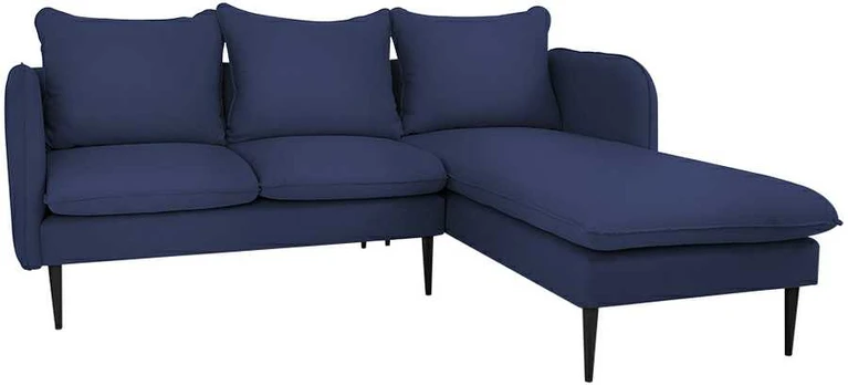 CUSTOMFORM Kampinė sofa, POSH P Juodas, 89x210 cm, Juoda