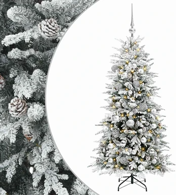 Dirbtinė kalėdinė eglutė su rutuliuku 150 cm 150 LED