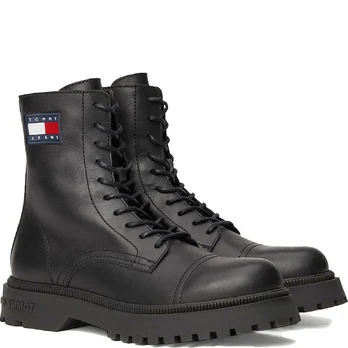 Aulinukai vyrams, Juoda, Lace up mid boot smooth