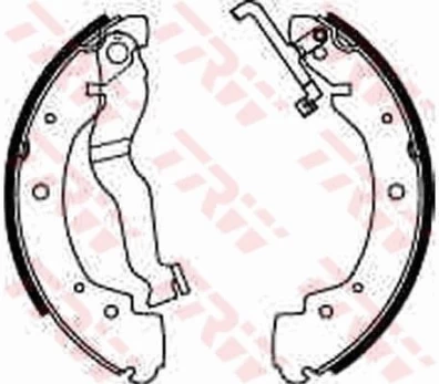 TRW GS8530 Brake shoe set