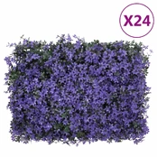 Dirbtinių lapų tvoros, 24vnt., violetinės, 40x60cm kaina