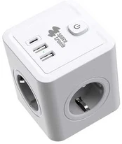 Spacetronik Listwa zasilająca 4xAC 2xUSB 1xUSB-C SPS-C03W