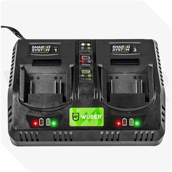 Dvigubas akumuliatorių įkroviklis Wuber W04011, 21,5 V
