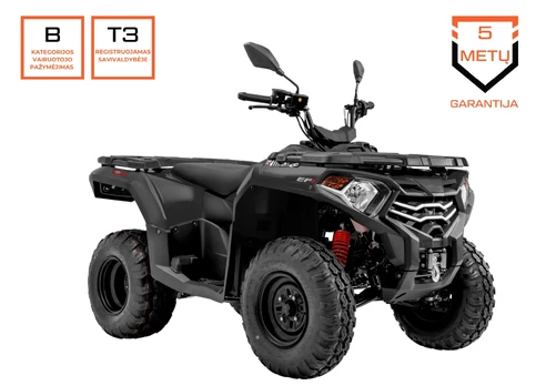 Keturratis Loncin Xwolf 300, juodas