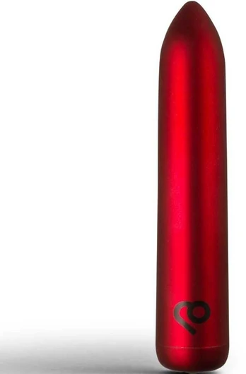ROCKS-OFF - RECHARGEABLE VIBRATING BULLET POPPY Raudonas